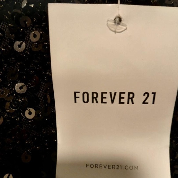 Forever 21 New Black Sequin Pants - Picture 2 of 4